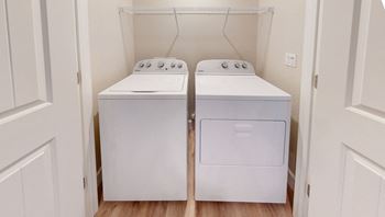 Washer dryer in unit
